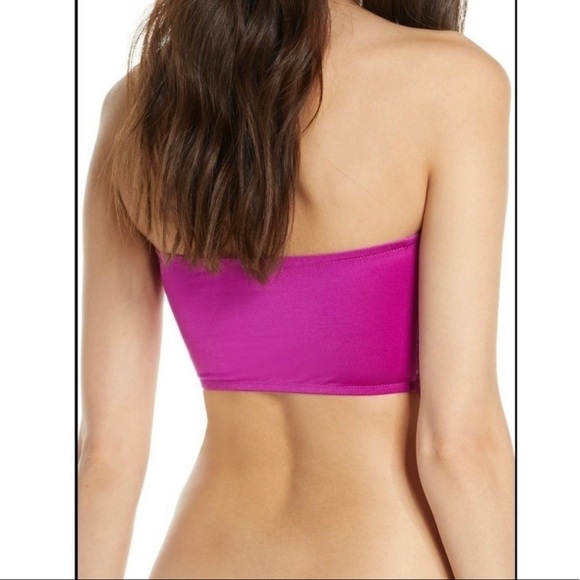 NWOT- Free People Camila Strapless Lace-Contrast Bandeau - Picture 3 of 16